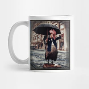 Rare Colorized Traffic Rooster Photo 1926 Mug